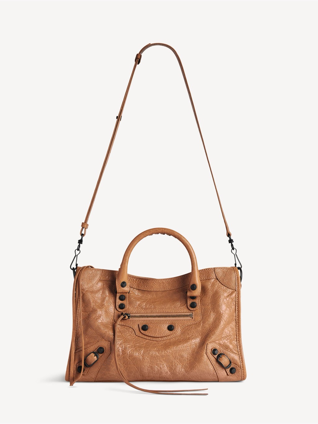 Balenciaga Le City Bag Small In Camel Arena Lambskin